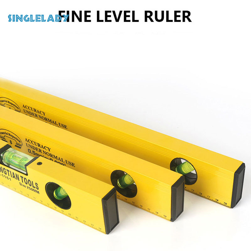 High-precision aluminum alloy horizontal ruler solid strong magnetic horizontal ruler Professional household measurement ruler