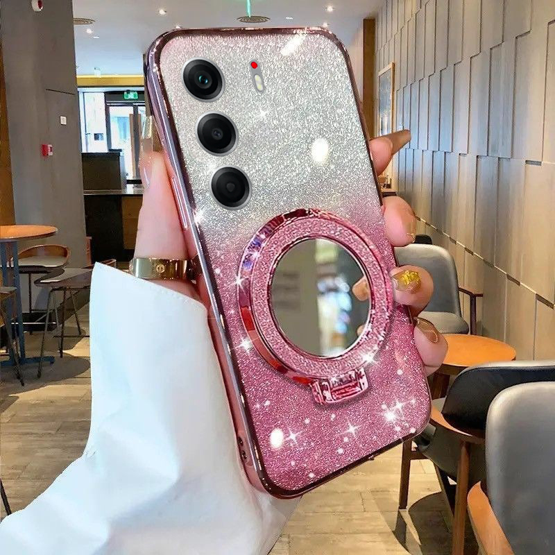 For%20Tecno%20Camon%2040%20Pro%20Case%20with%20Makeup%20Mirror%20Holder%20Stand%20Luxury%20Shiny%20Gradient%20Plating%20Glitter%20Slim%20for%20Tecno%20Camon%2040%20Back%20Cover%20-%20Image%204