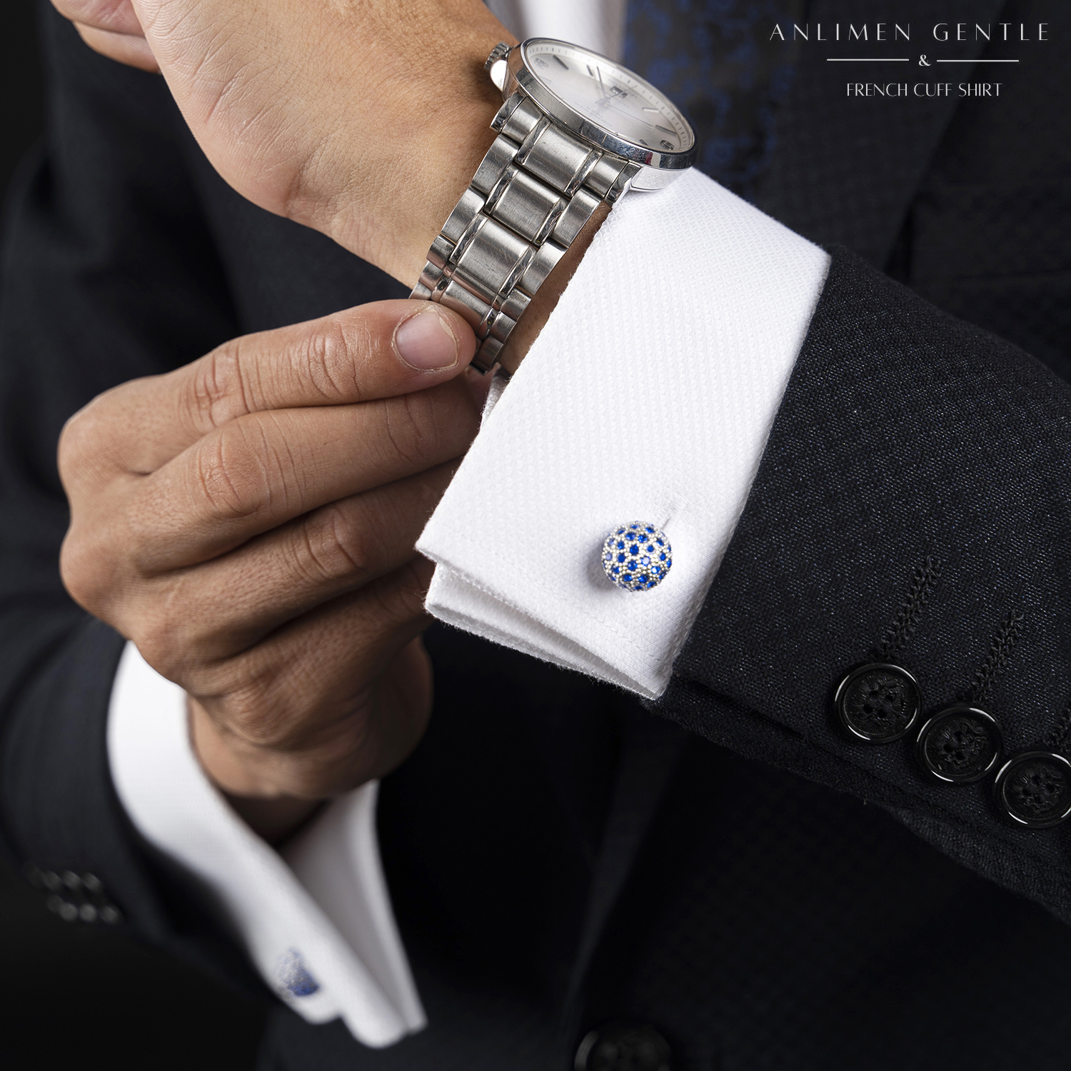 Khuy măng sét (manchette) cufflinks Anlimen & Gentle