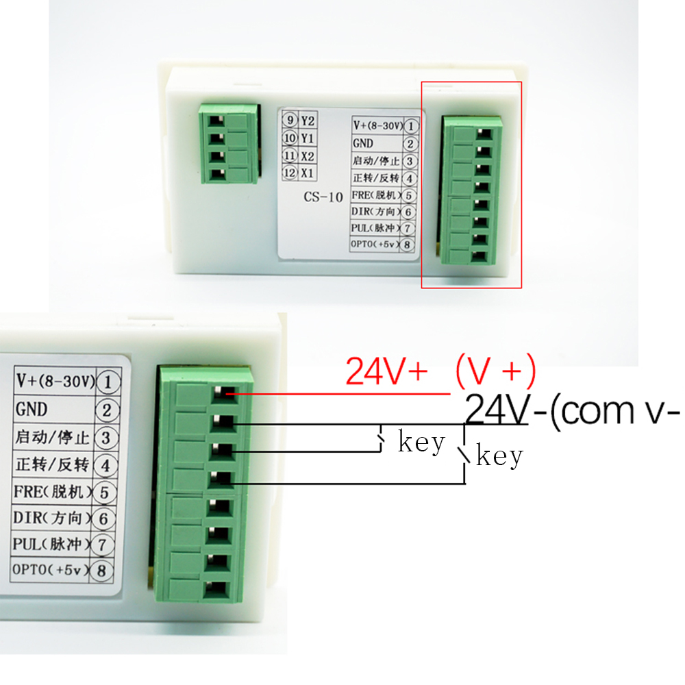 CS10-3 Stepper Motor Servo Motor Drive Stepless Speed Controller Pulse Generator Electronic Switch Governor with Led Display