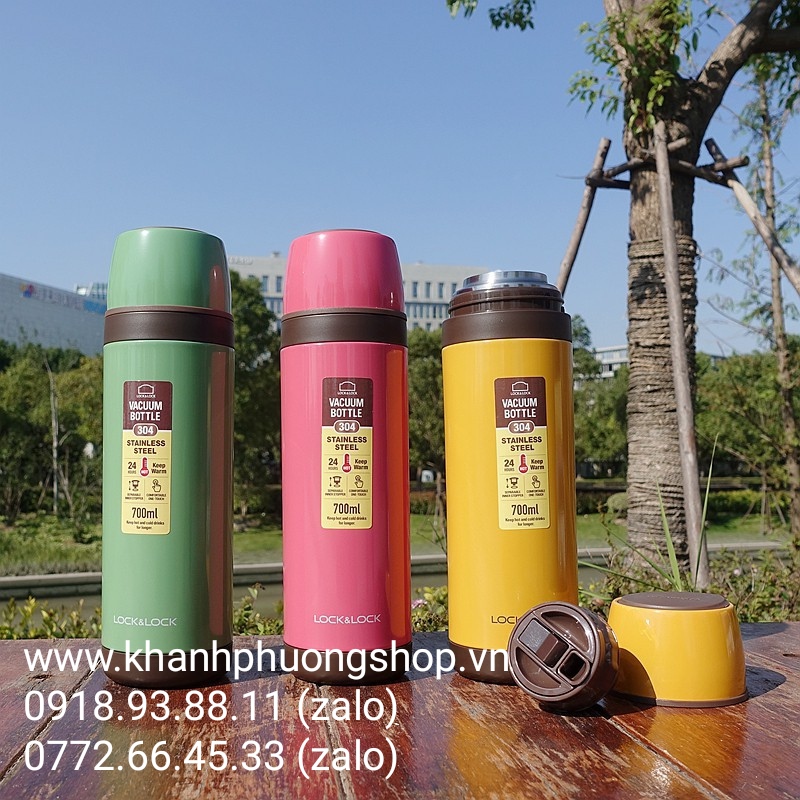 bình nước giữ nhiệt lock&lock 700ml - bình nước lock&lock
