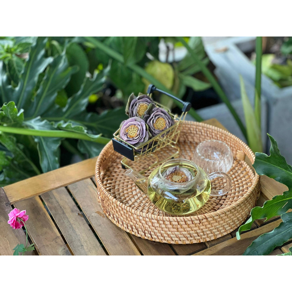 Trà hoa sen nguyên bông sấy lạnh combo 10 bông