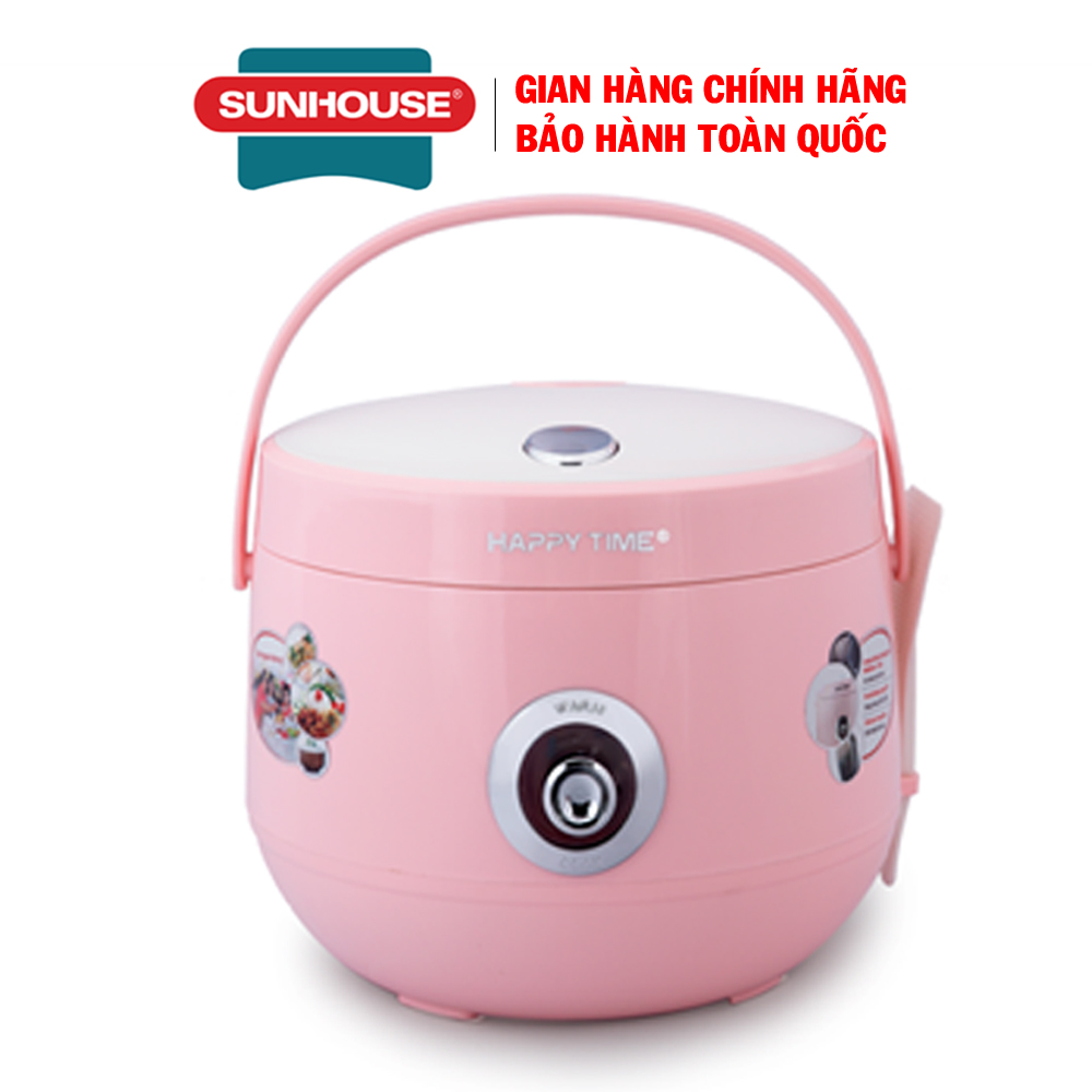 Nồi cơm điện 1.8L Sunhouse SHD8607W, Nồi cơm điện Sunhouse, Nồi cơm điện 4-6 người ăn, Lòng nồi chống dính Whitford (USA) siêu bền, Mâm nhiệt lớn, nấu chín nhanh, Sản xuất tại Việt Nam, Bảo hành 12 tháng