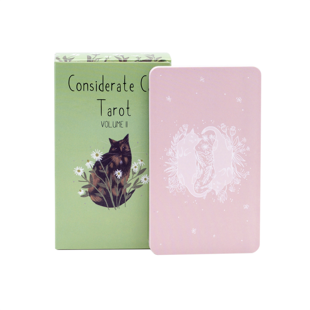 Thẻ bài Tarot Considerate Cat | Kích thước di động 10.3x6cm | trò chơi bói toán | thẻ bói toán
