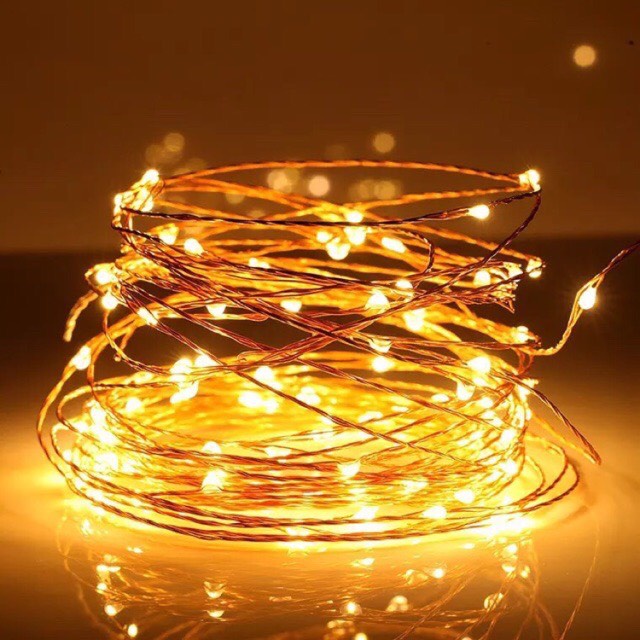 Dây đèn Led dùng pin ,dây đèn đom đóm - Loại Vuông