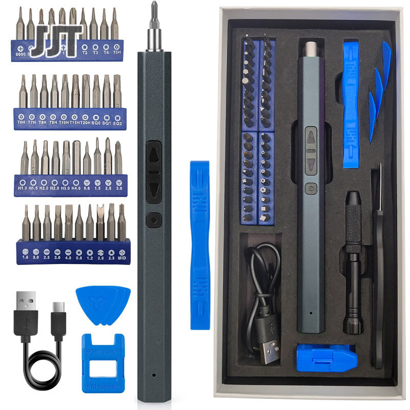 Mini Precision Electric Screwdriver Set Cordless High Torque Full Set of Electric Electric Batch Tools