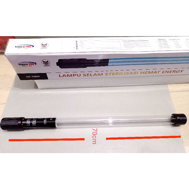 LAMPU UV ULTRAVIOLET ANTI LUMUT BAKTERI SAKKAI PRO UV 100 WATT