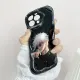 Hontinga for Samsung A06 Back Cover Anime Cartoon Phone Case Cream Texture Wavy Edge Soft Mobile Cover. 