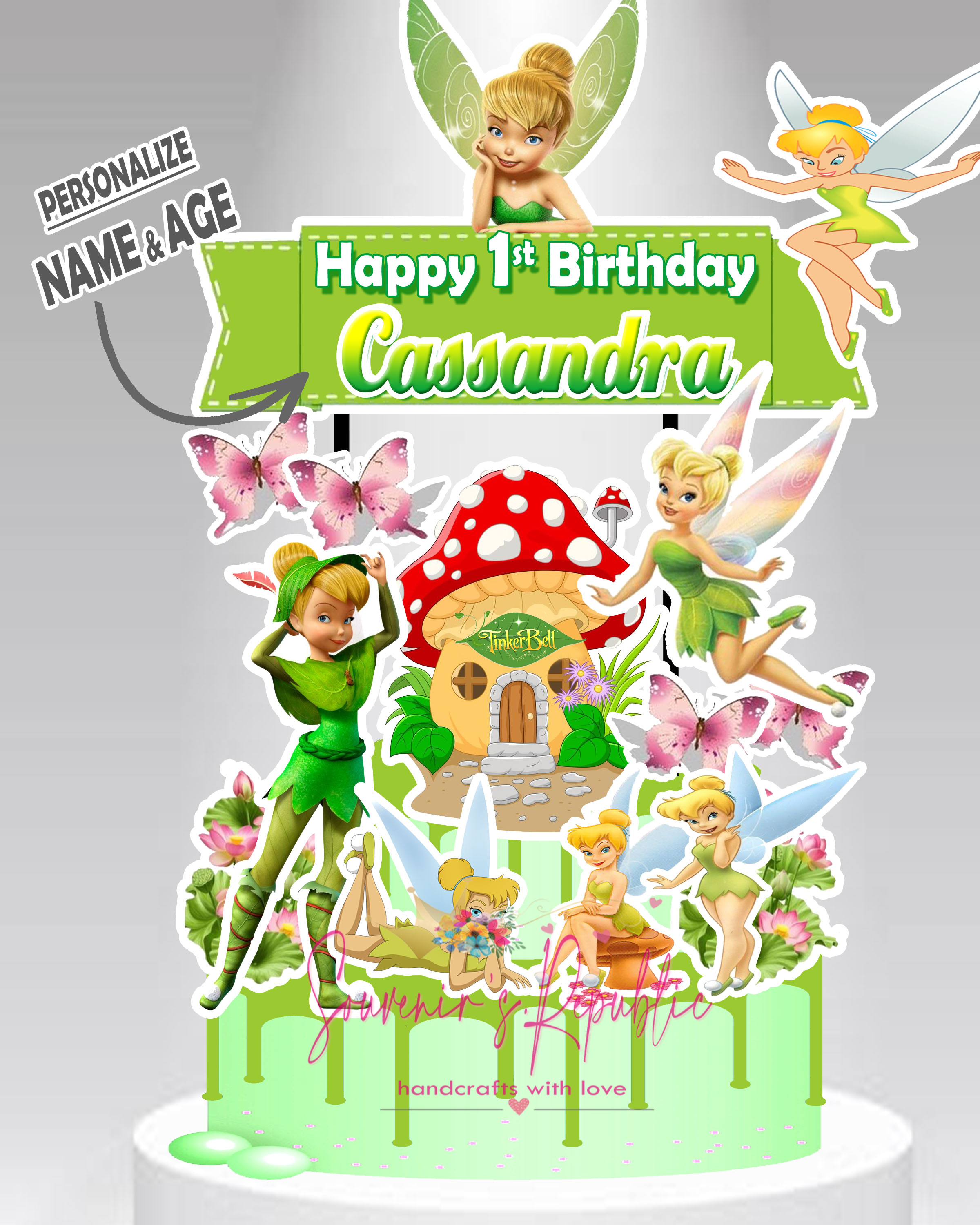 Tinkerbell Birthday Cake Ideas Images (Pictures)