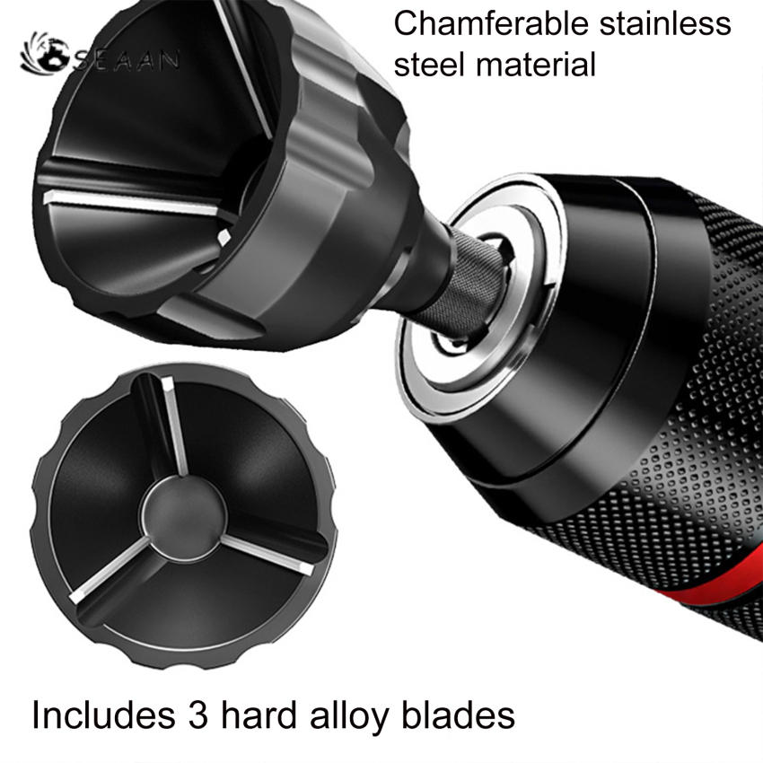 Deburring External Chamfer Tool Carbide Burr Blade Hard Sharp Metal Trimming Drill Bit Internal Countersink Steel Copper Screw
