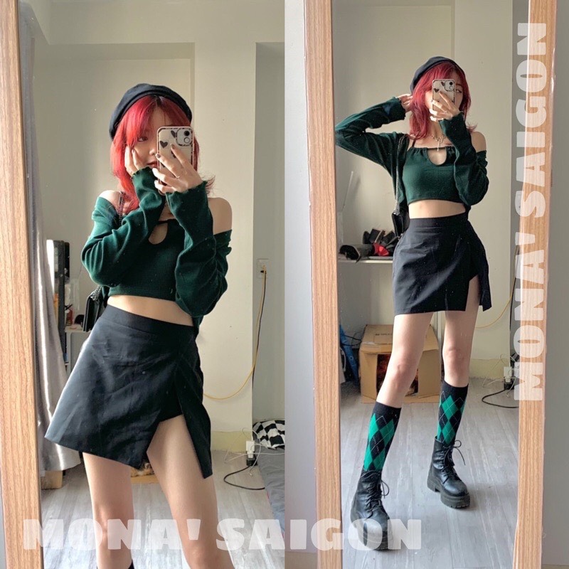 [VOUCHER 12%/149K] Set áo cardigan MONÁ - PEA