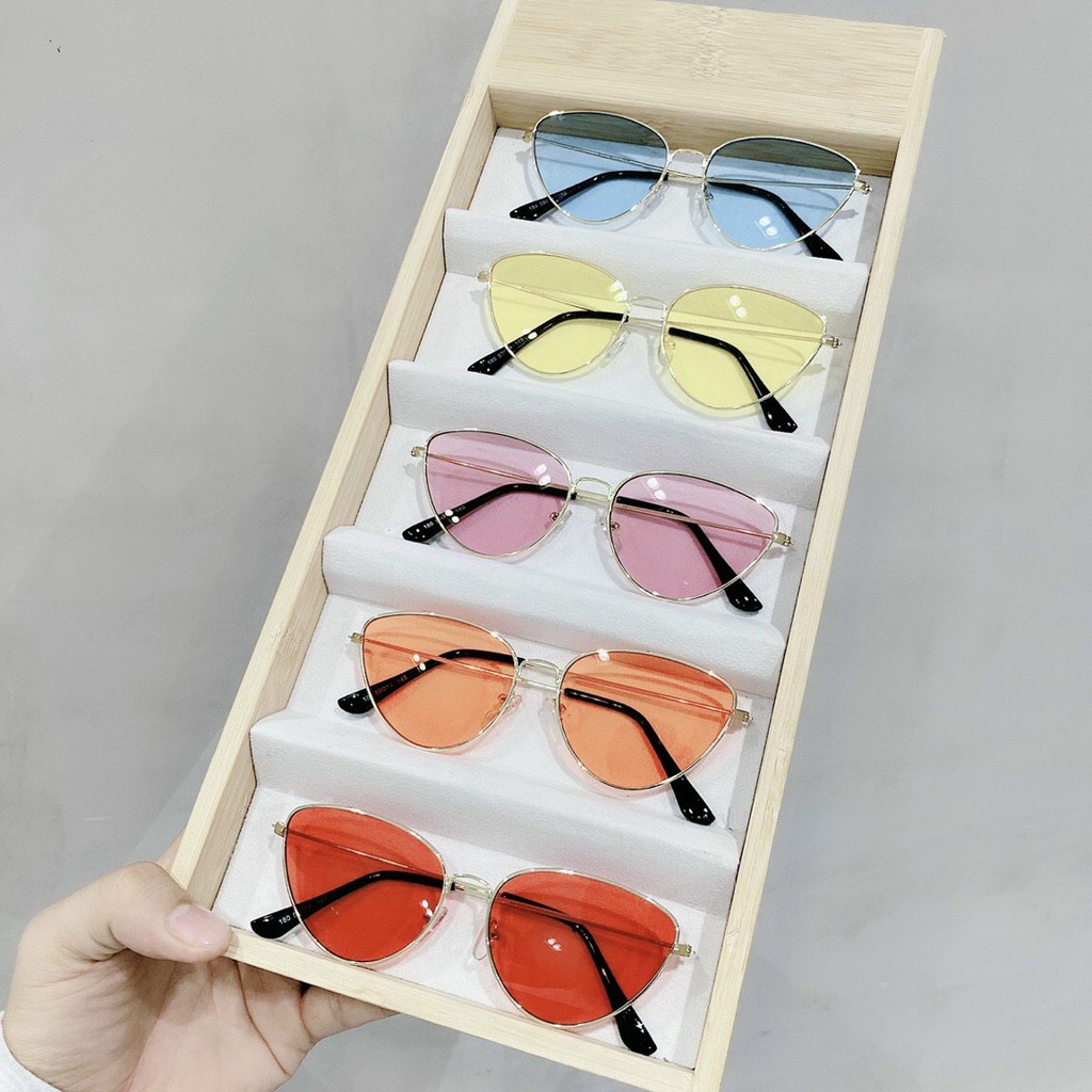 [Hcm]Mắt Kính Thời Trang Retro 202 Form Xếch Hot Trend