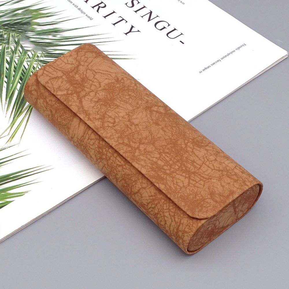 WCYC Ốp bảo vệ Hộp kính Chống ép Da PU Hộp kính râm Phụ kiện kính mắt Vỏ cứng Hộp đựng kính mắt Phụ nữ