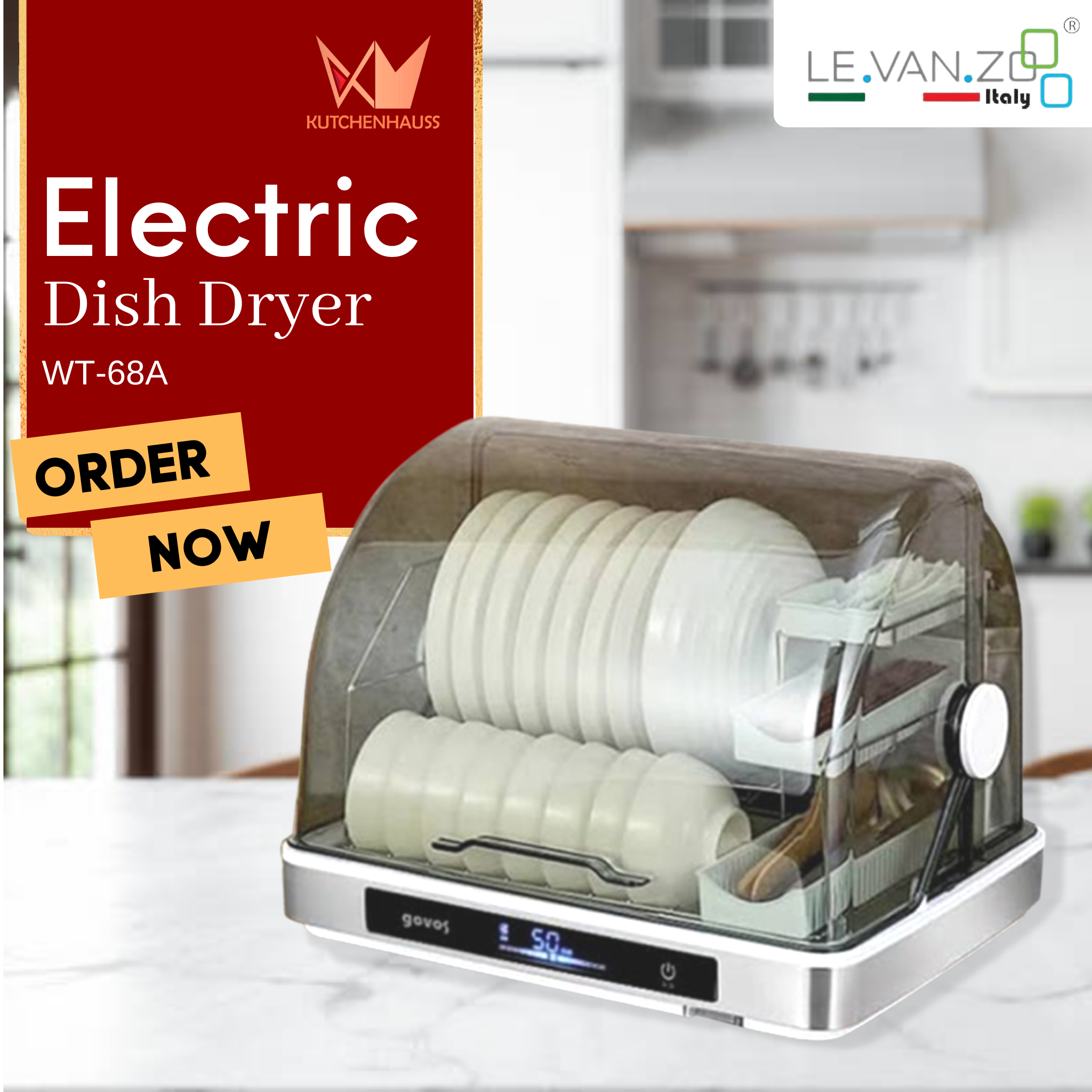 Levanzo Electric Dish Dryer / WT-68A / KUTCHENHAUSS | Lazada