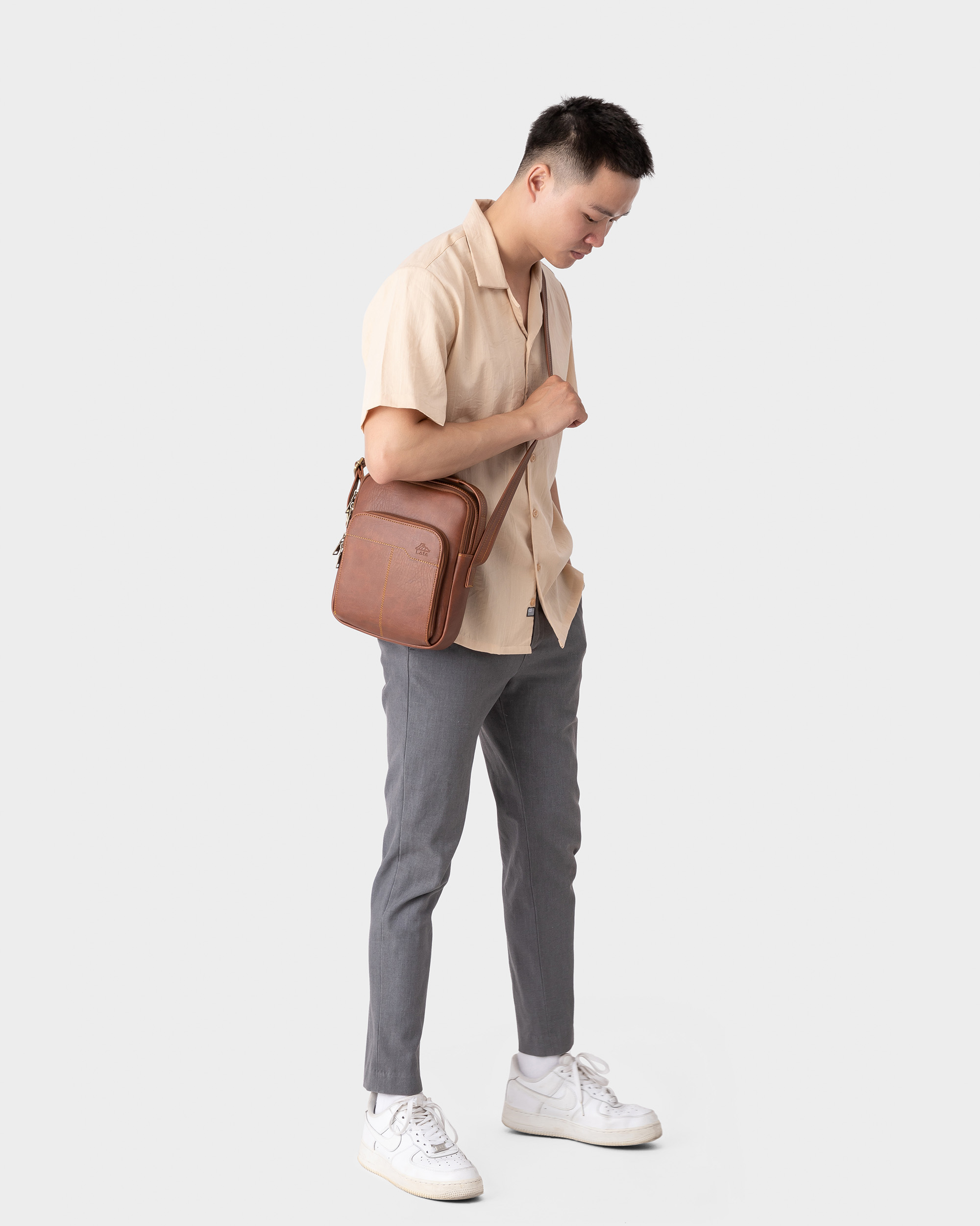 Lata Bag (Men's Office Fashion - Leather Crossbody Bag Tn22)