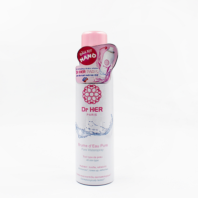 [TẶNG NƯỚC TẨY TRANG] Xịt khoáng cấp ẩm da Dr her Paris 400ml - PHÁP