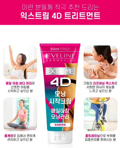 4D Super Concentrated Cellulite Cream with Night Lipo Shock Therapy