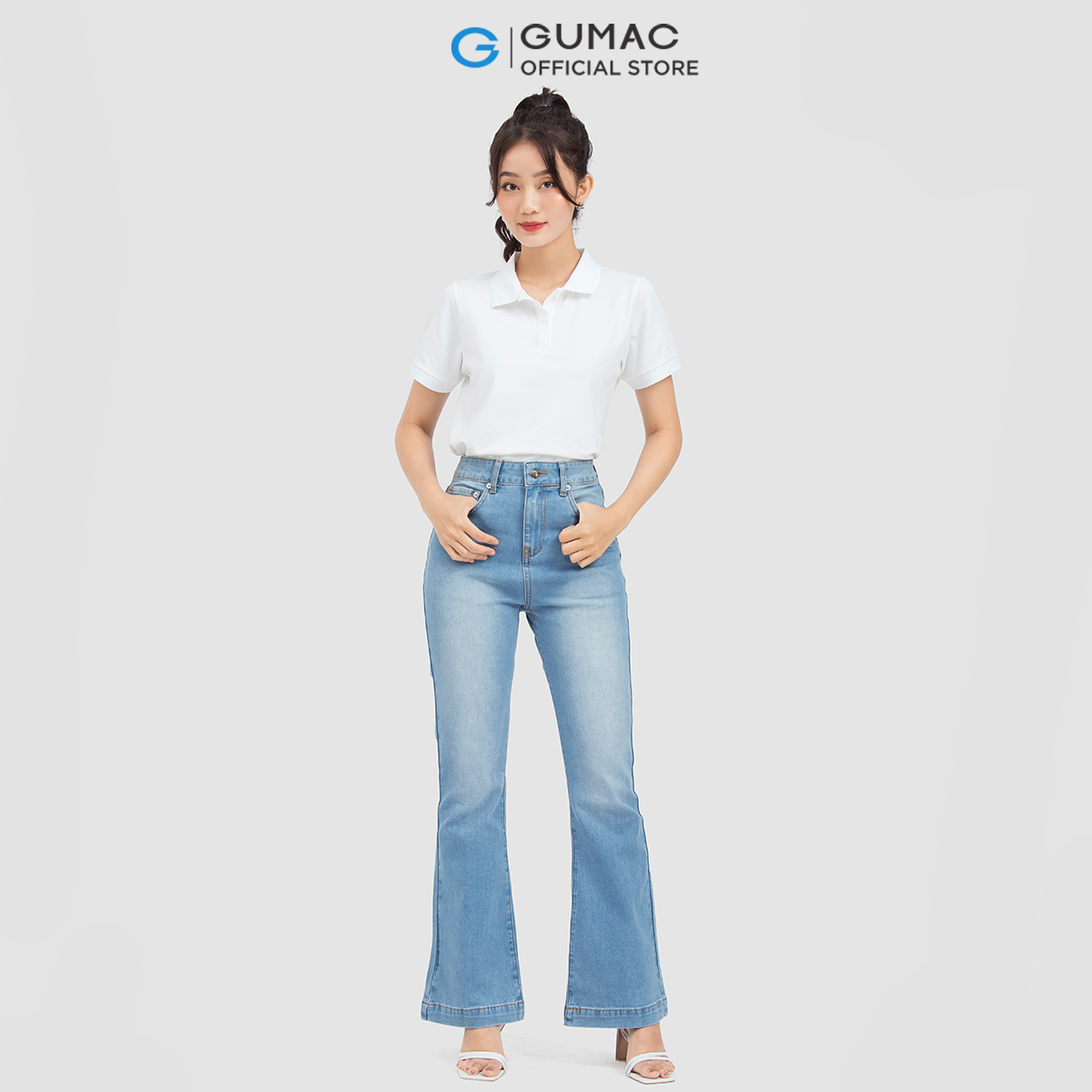 [15 - 17.5 | TẶNG QUÀ đơn từ 499K] Áo polo nữ GUMAC ATC06013 phối bo