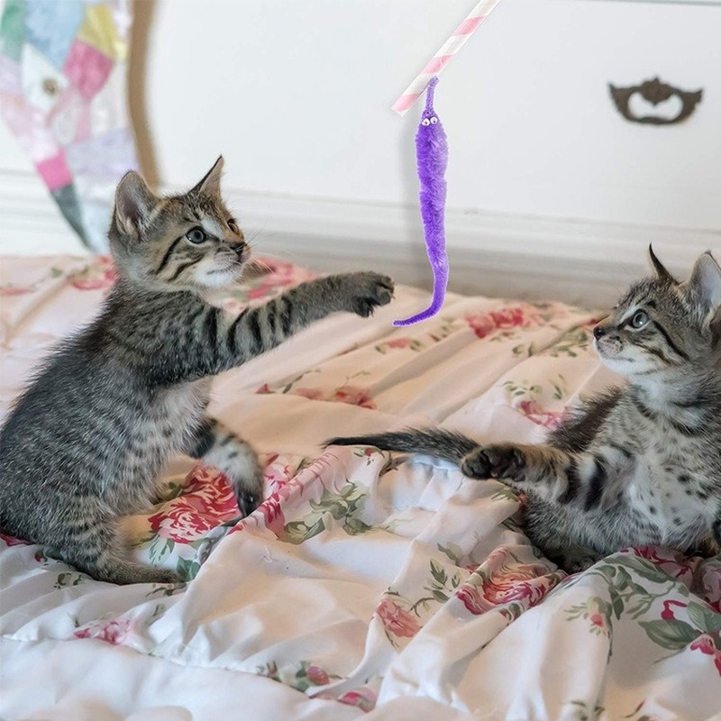 Finger Toy Magic Twisty Fuzzy Worm Wiggle Moving Seahorse Kids Close-up Street Comedy Magic Tricks Toys Pet Toy. 