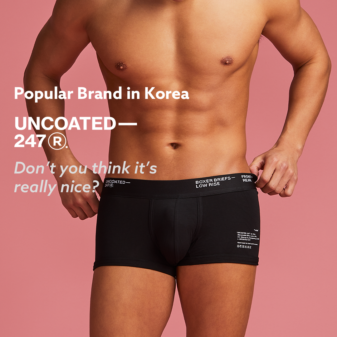 UNCOATED 247 Store) Drawers Low-Rise Frosty Ver.2 men's underwear