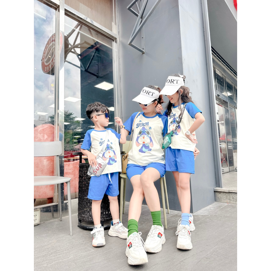 Set Đồ Đôi Mẹ Và Bé Gái In Hình DOREMON DB073