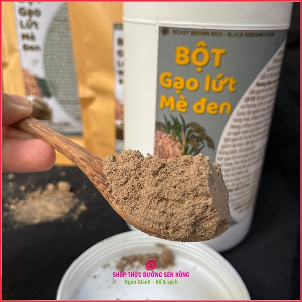 Bột gạo lứt mè đen - Rang xay thủ công