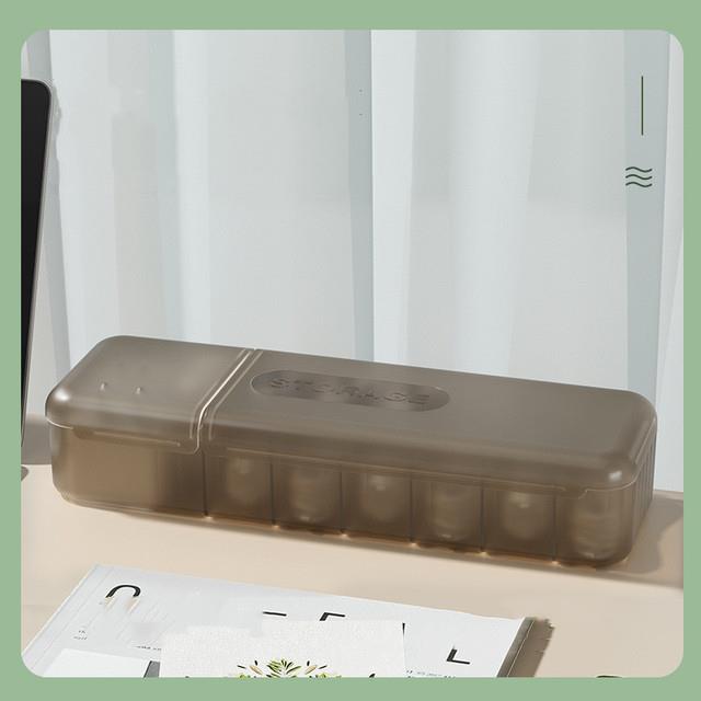 Dt825 Desktop data cable storage box cord phone charger charging line sorting Partitioned with