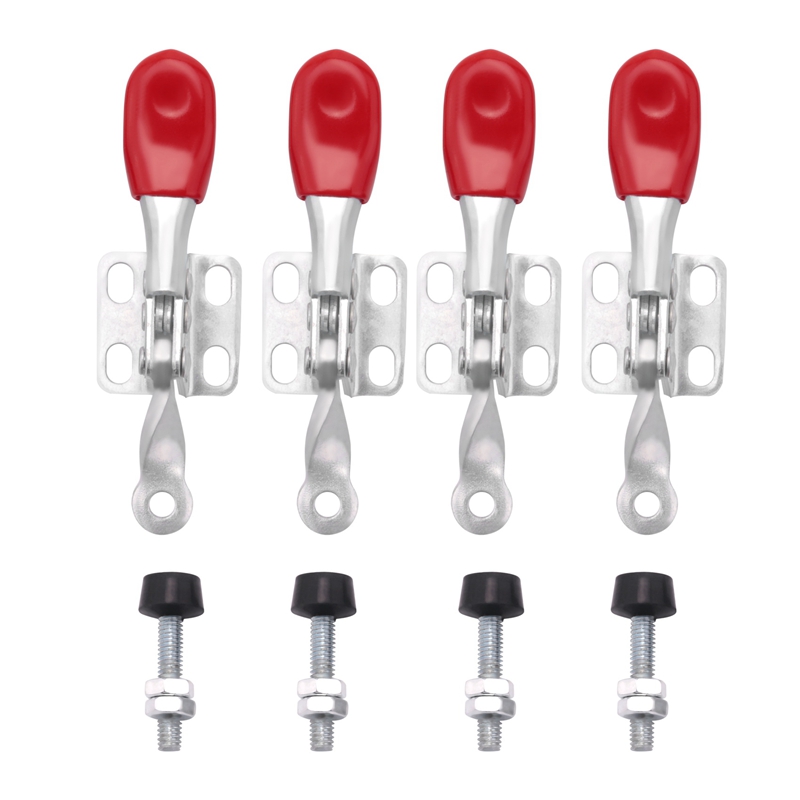4 pcs 60 lbs antislip covered hand tool toggle clamp horizontal clamp 201a