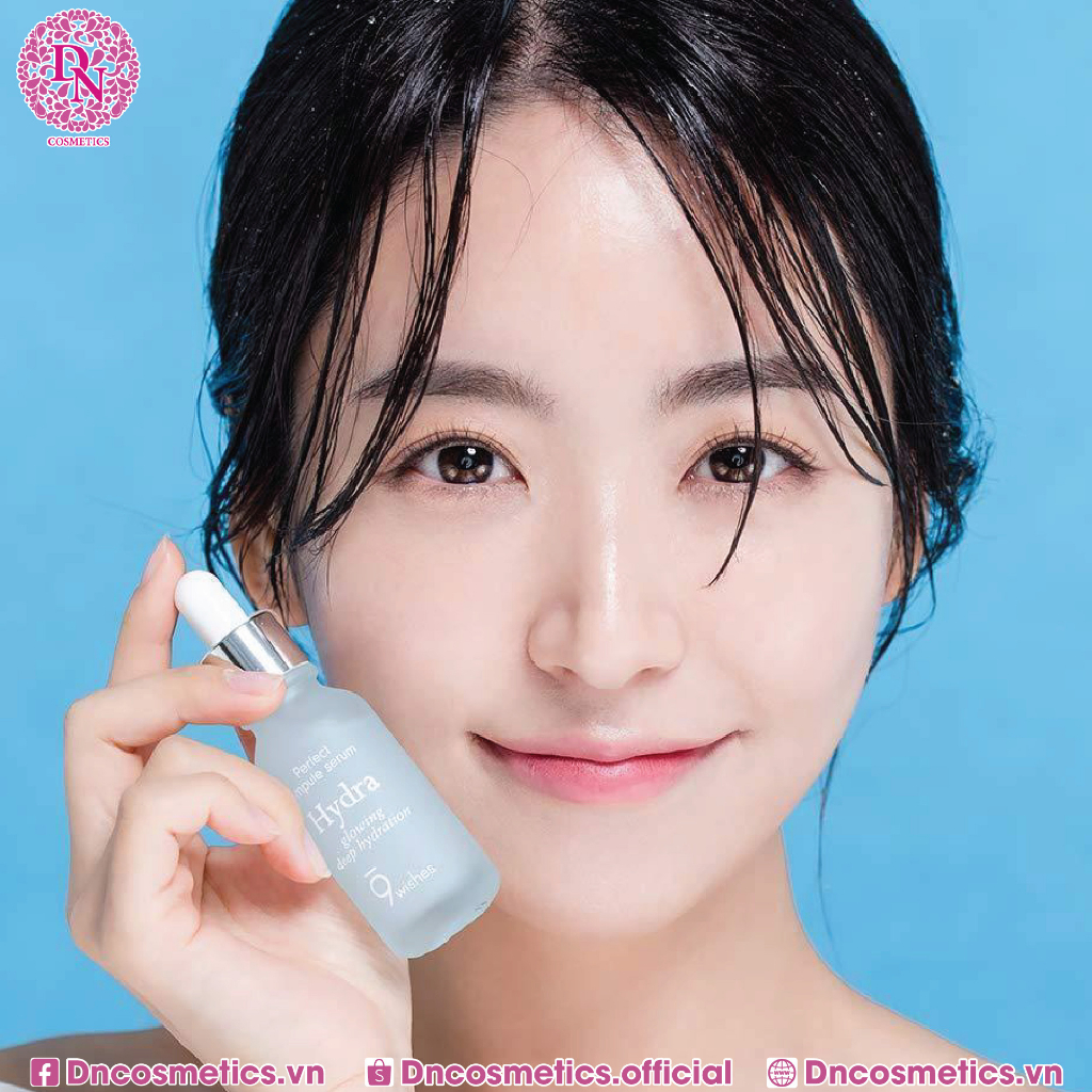 Tinh chất dưỡng ẩm 9 Wishes Hydra Glowing Deep Hydration Ampule Serum