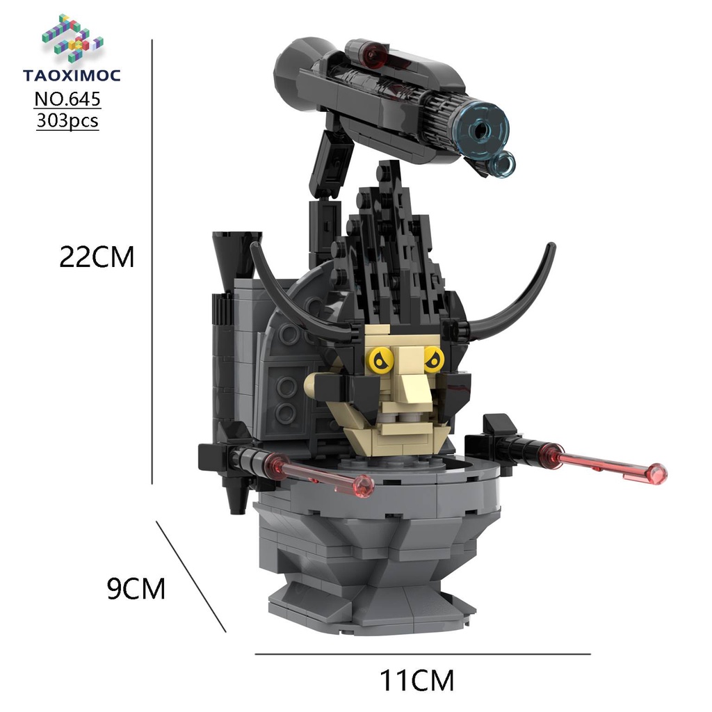 Skibidi Titan King Titan TV assembled model toy set for kids