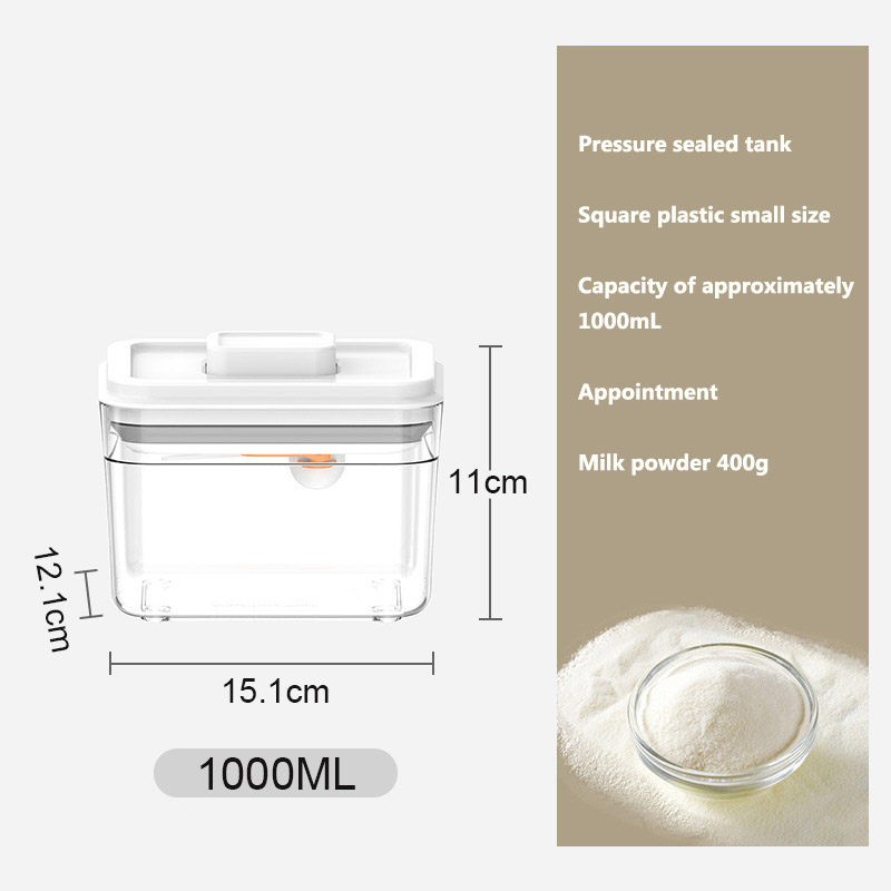 YONUO Magnetic scoop baby milk powder distribution box sealed can baby Rice noodles milk powder can food grade moisture-proof portable milk powder box