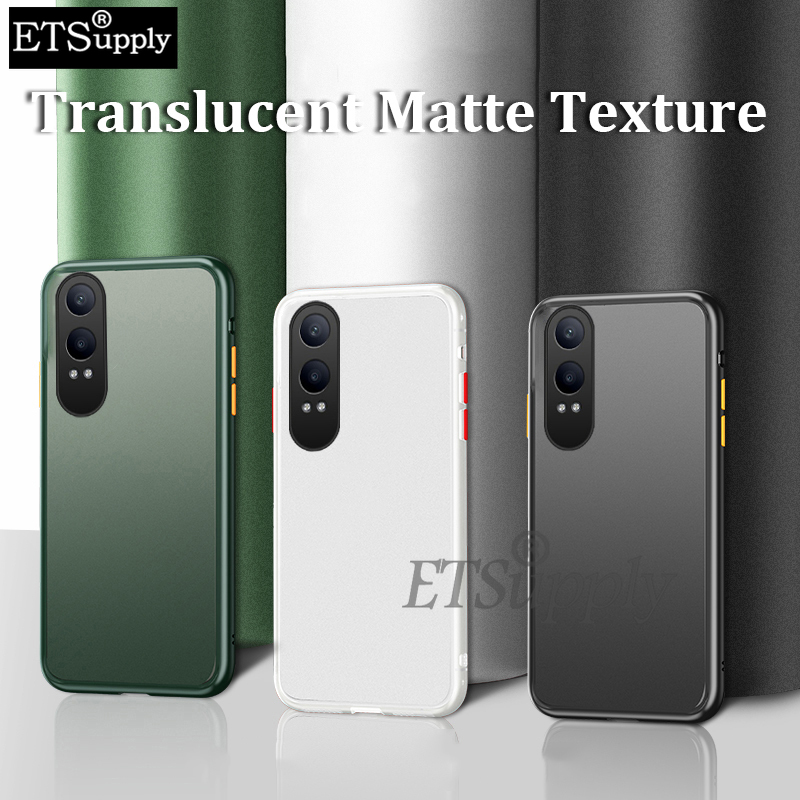 Phone case OnePlus Nord CE 4 Lite Shockproof Scrub Matte Transparent Soft edge Silicone Frame Hard Clear Back Cover OnePlus Nord CE 4lite Case
