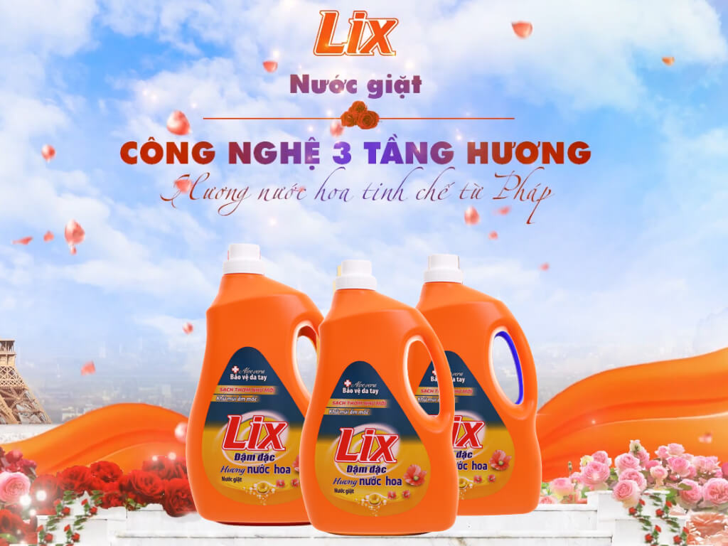 Nước giặc Lix hương hoa 3,6 kg