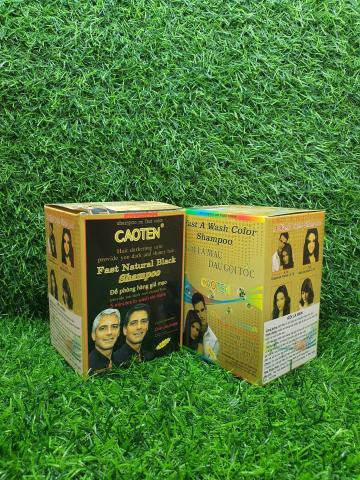 [HCM]Dầu gội đen tóc Yicaoten ( hộp 10 gói )