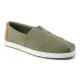 Toms Men Alp Fwd Vetiver Grey Herringbone Canvas / Tan Suede. 