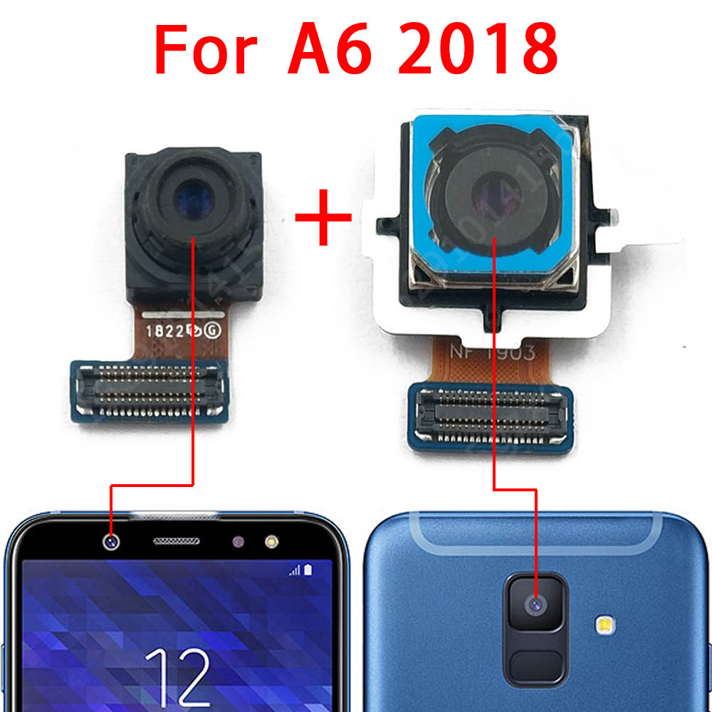 【Mary DAI Store】Front Back Camera For Samsung Galaxy A8 A6 Plus 2018 A600 A605 A530 A730 Frontal Rear Selfie Camera. 
