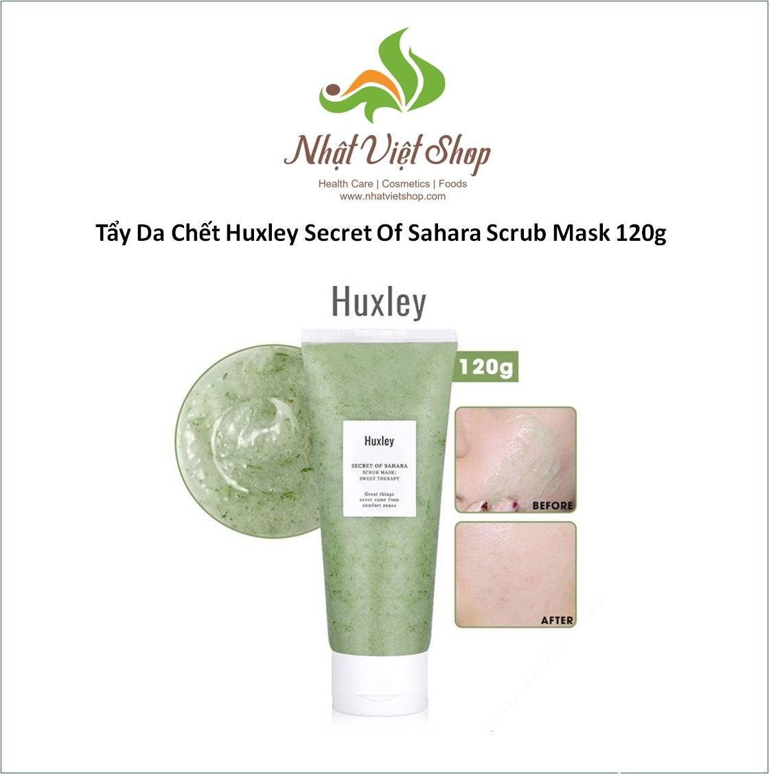 Tẩy da chết huxley secret of sahara scrub mask 120g
