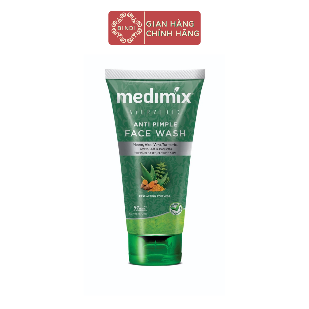Sữa Rửa Mặt Medimix Ayurvedic Ngừa Mụn 150ml/50ml