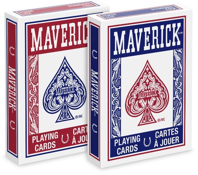 Bộ bài tây chính hãng hàng Mỹ 52 thẻ Maverick Standard Index Playing Cards