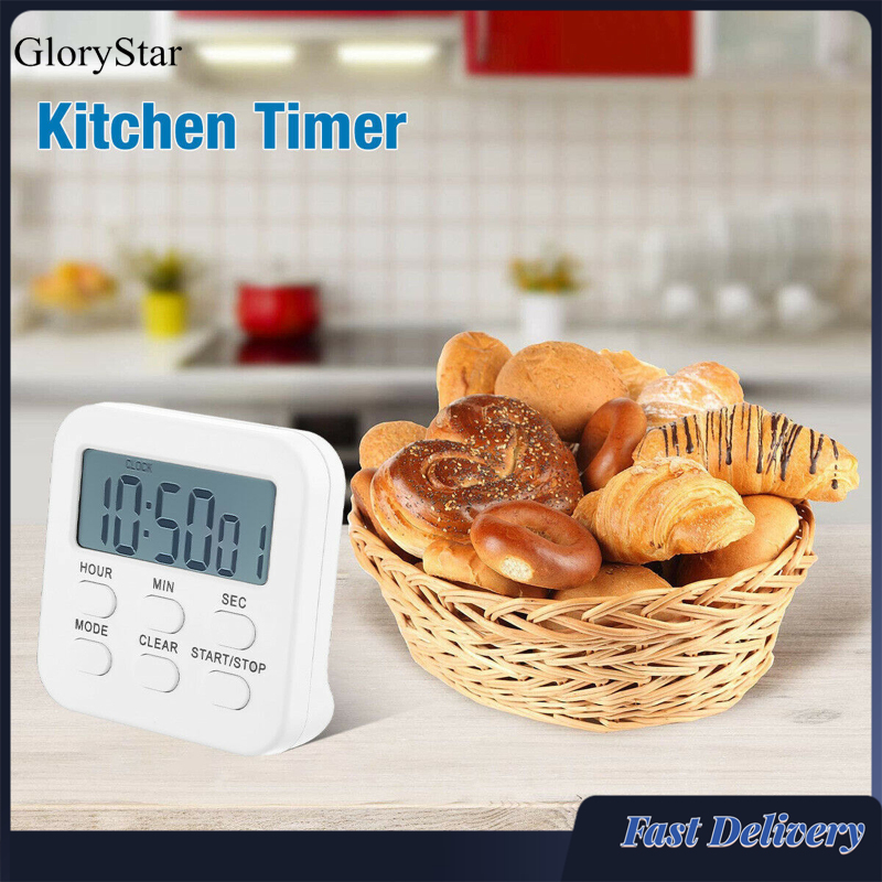 GloryStar Lcd Digital Kitchen Timer Count-down Up Magnetic Kitchen Gadgets With Loud Alarm For Cooking Baking Study