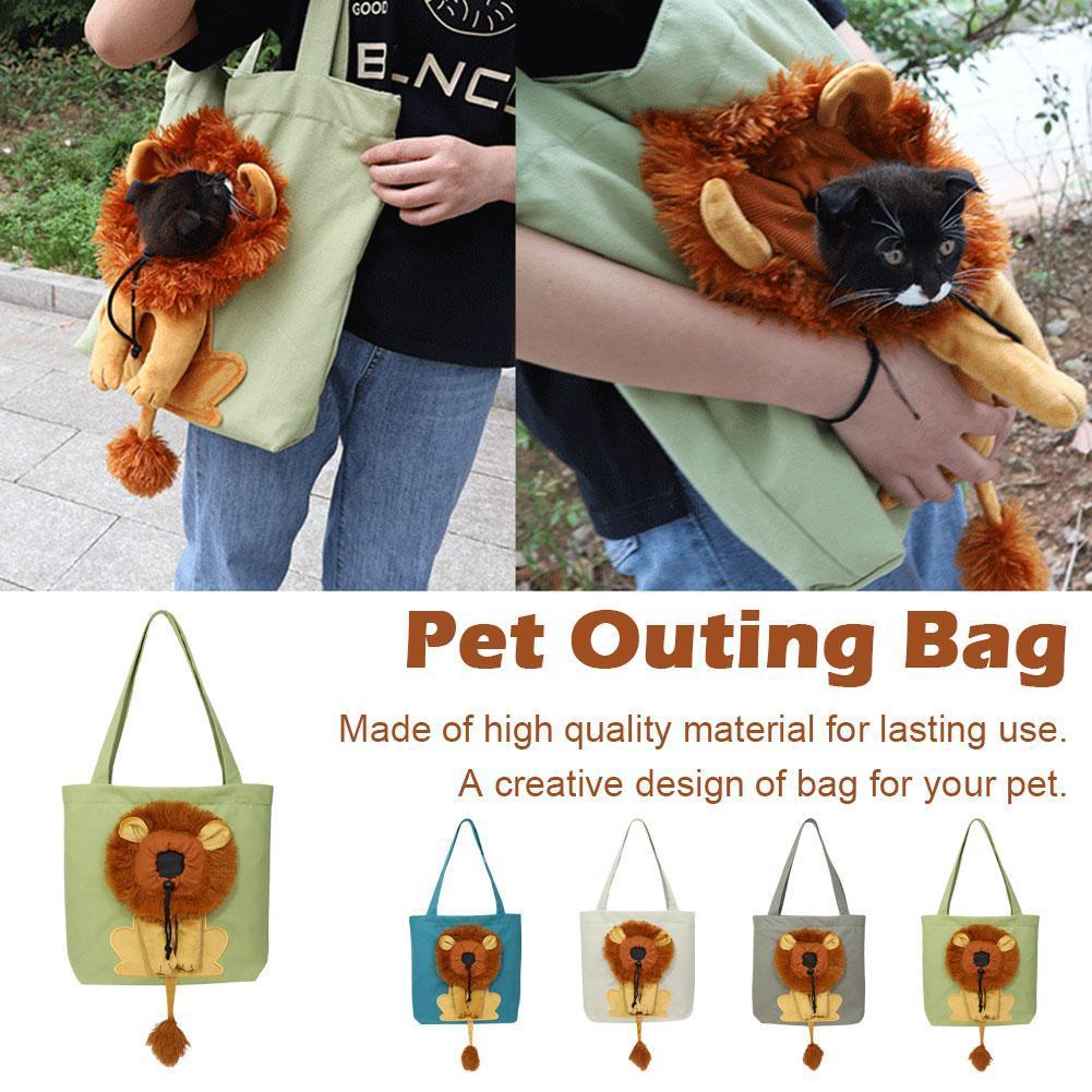 Soft Pet Carriers Lion Design Portable Breathable Bag Dog Travel Outgoing
