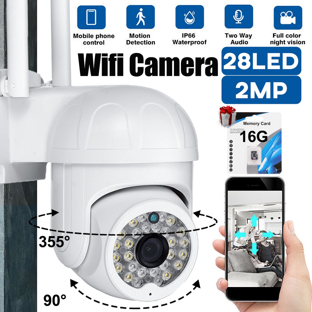 2MP IP Camera WiFi Video Surveillance Security Camera CCTV Wireless 1080P Digital Zoom Motion Detection Outdoor 5V