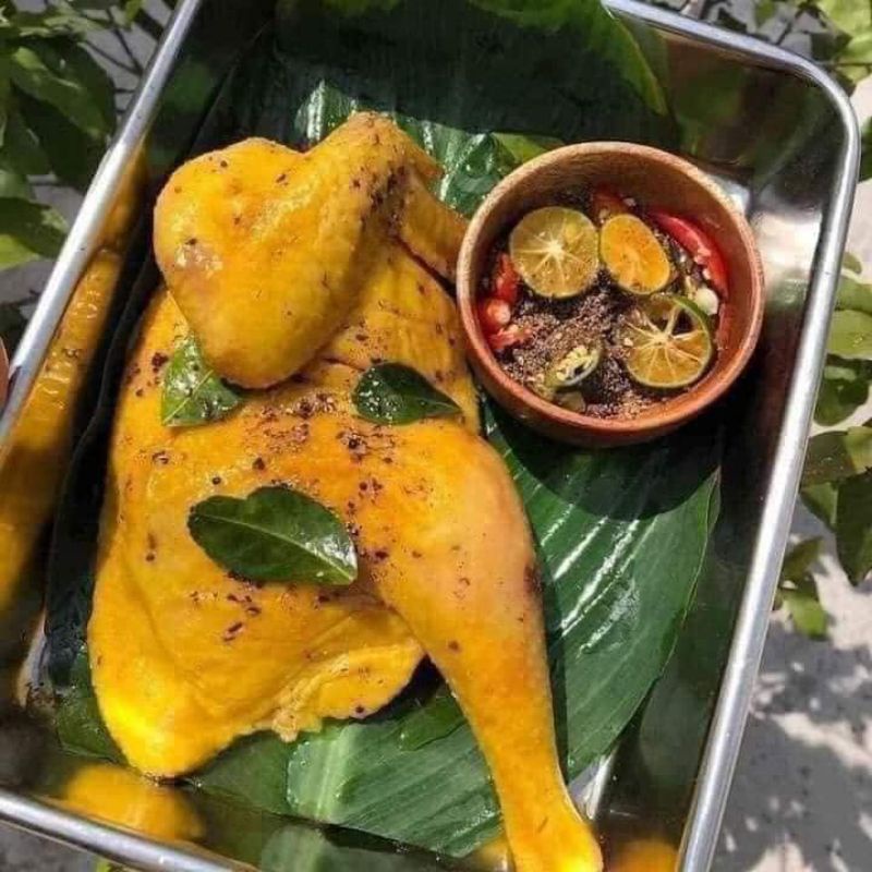 GÀ ủ muối hoa tiêu(khay nữa con)