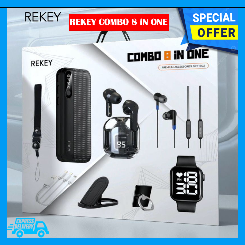 rekey REKEY COMBO 8 iN ONE POWERBANK | Lazada Singapore