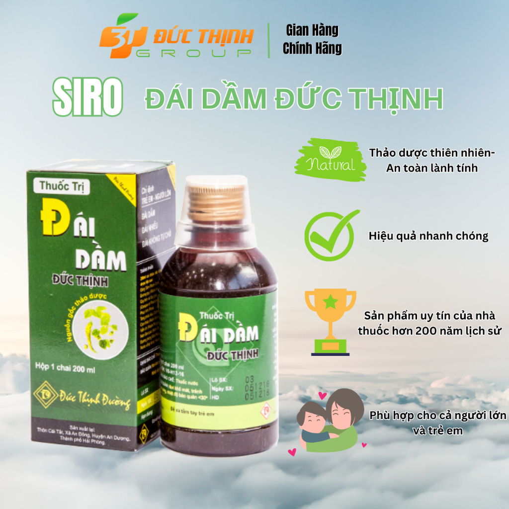 Đái dầm Đức Thịnh Chai 200ml