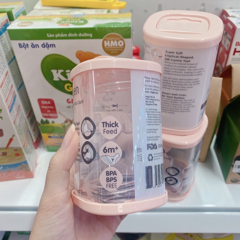 Hộp 2 Núm thay thế Bình sữa Hegen