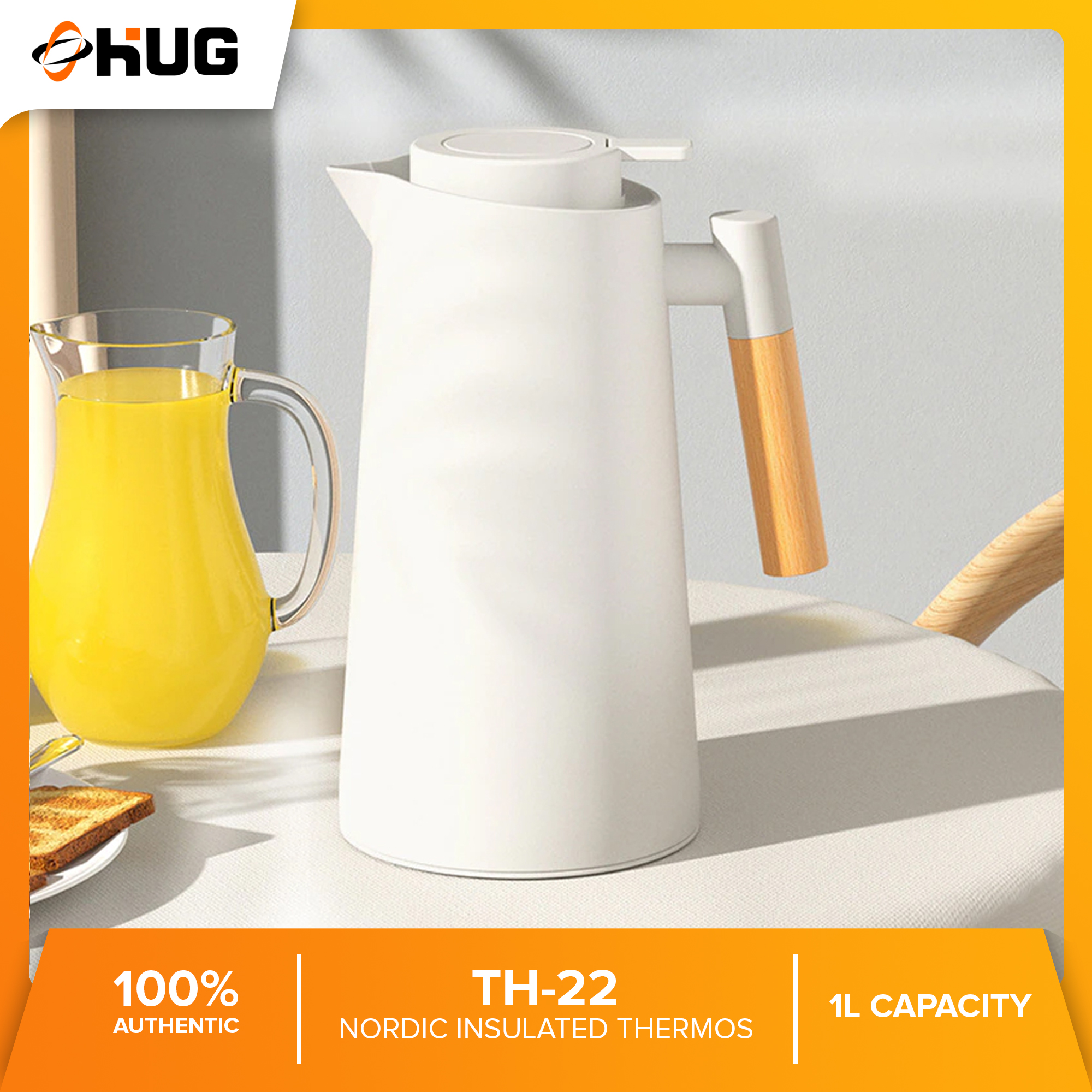 Nordic 1L Large Capacity Thermal Insulation Kettle Household Thermal