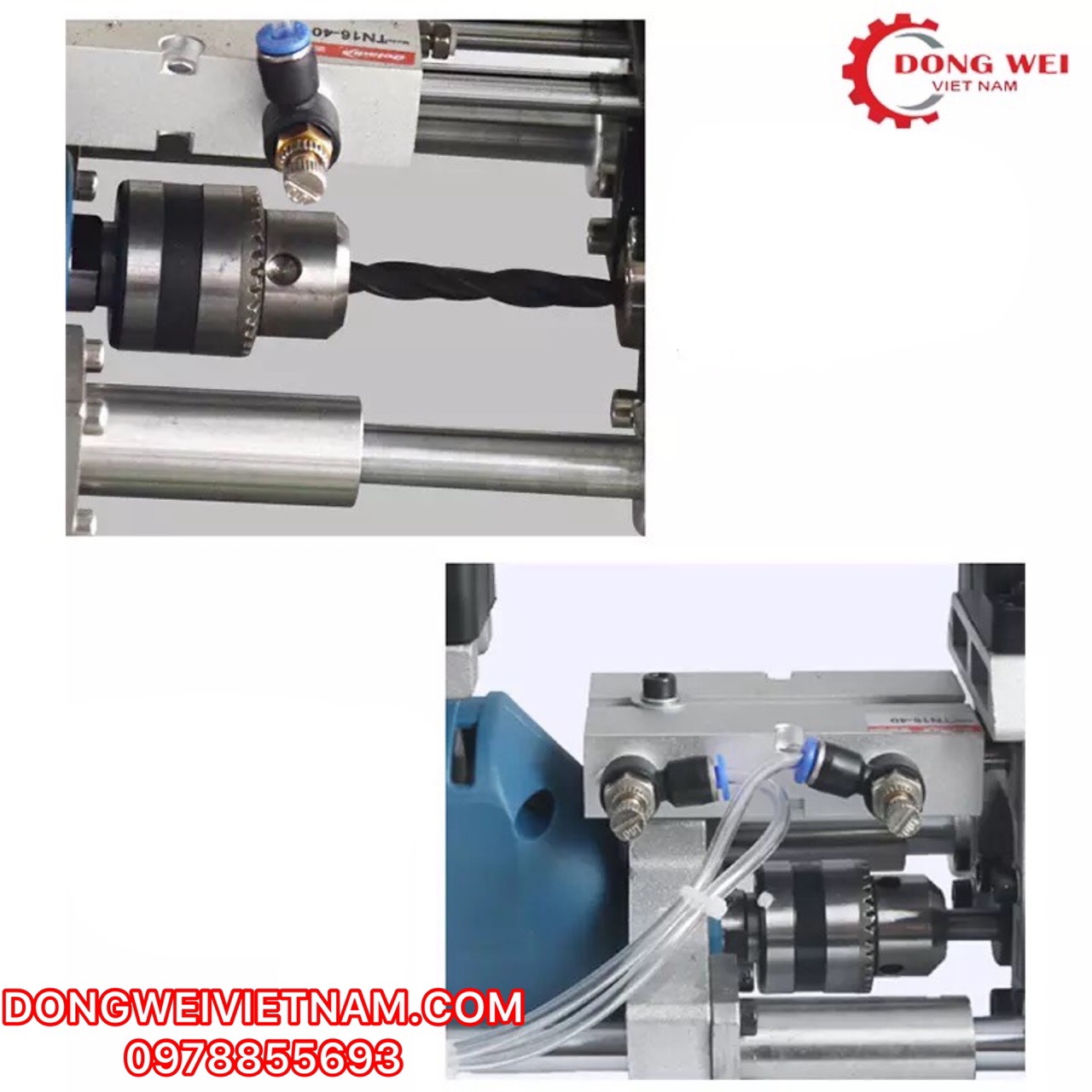 Máy khoan liên kết chốt cam gỗ cầm tay