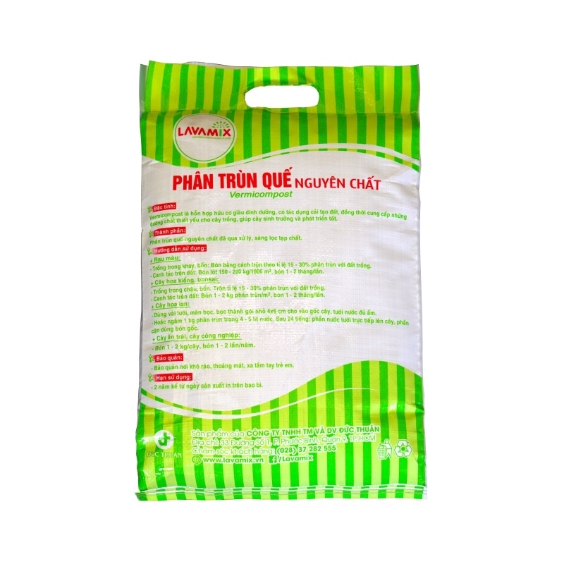 PHÂN TRÙN QUẾ NGUYÊN CHẤT LAVAMIX TÚI 2KG