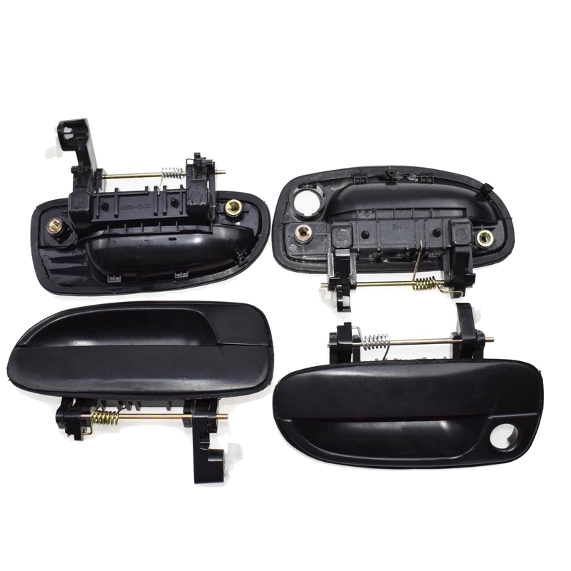 4PCS(Front Rear Left Right)Outer Outside Exterior Door Handle Black for Hyundai Accent 2000-2005 New